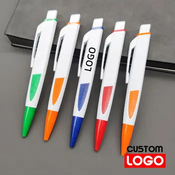 100 бр. персонализация на химикалки на едро с логото на отпечатаните за офис употреба и рекламен лого за реклама на офис консумативи