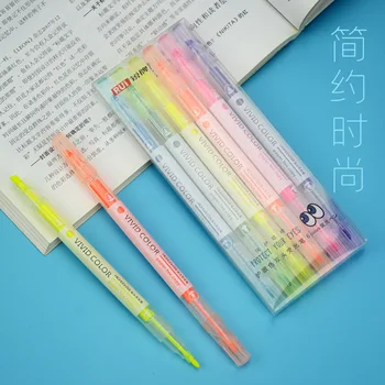 18 Флуоресцентни маркери химикалки за студенти, които ще ги използват като ключови маркери при обсесивно-компульсивном сърдечни нарушения. Цветни, мастни и специализирани