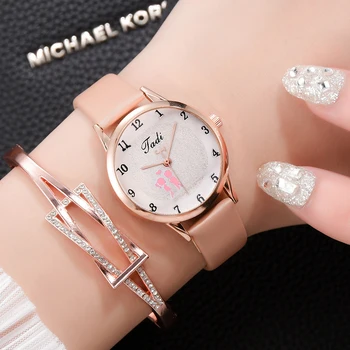 2023 Нов часовник, дамски модни ежедневни часовници на кожени колана си, прости дамски кварцов часовник с малък циферблат, дамски часовници Reloj Mujer