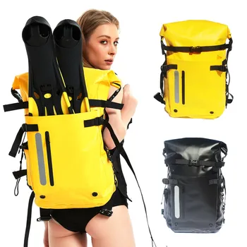30-литрова раница за гмуркане Водоустойчива чанта за гмуркане водолазно Проследяване на плаващи Сухи мокри плавници за плуване Mantra V3