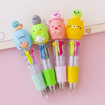 36 бр./лот, мини Sumikko Gurashi, химикалка химикалка с 4 цвята, мультяшные химикалки, ученически офис консумативи за офис, подарък