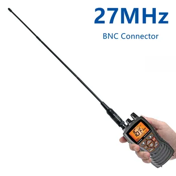 ABBREE 27 Mhz Антена BNC Конектор 42 см Преносима Антена за Радиостанция Cobra Midland Uniden Anytone CB Преносимо Радио