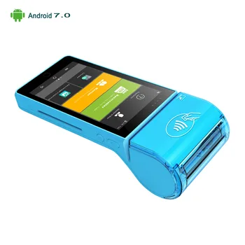 android мобилна платежна система 4G безжична wifi четец на карти с магнитна лента ръчен pos-терминал термопринтер проверки сим-скенер NFC