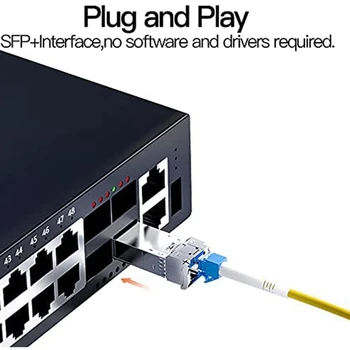 AYHF-2X 10G SFP + кабел, twinax адаптор, мед пасивен кабел SFP с директни връзки (КПР) на 10 Гбаз за SFP-H10GB-CU1M, Ubiquiti, D-Link (1 м)