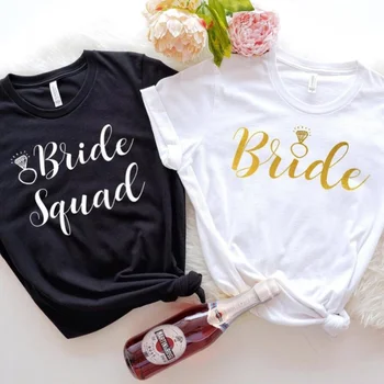 Bride To Be Team Тениска На Булката Сватбен Подарък Подружке На Булката, Булчински Душ Подарък За Моминско Парти, Моминско Парти Сватбена Украса