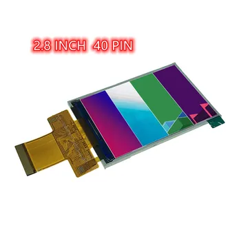 ILI9341 2,8-инчов LCD-дисплей с подсветка, 5-дискова чип, 40-пинов конектор, съвместим с SPI, 3/4-тел MCU, 8/16 бита