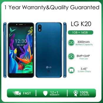 LG K20 (2019) Рециклирани Отключени от 16 GB, 1 GB оперативна памет, Камера за задно виждане, 8 MP 5,45 
