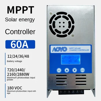 Mppt Слънчев Контролер 60a 12v-48v Фотоэлектрическая Система за Управление на натрупването на Енергия за домове на колела