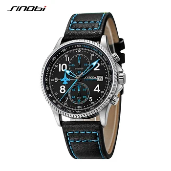 SINOBI Креативен дизайн, мъжки часовници с хронограф под формата на самолет, оригинален Женева календар, мъжки кварцов часовник, най-добрите спортни часовници