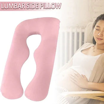 U-образна форма и голяма удобна възглавница за бременни, която поддържа корема и гърба, удобно за сън, памучни Възглавници за бременни, Спално бельо
