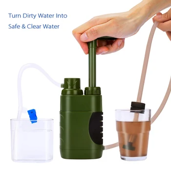 Авариен филтър за вода, слама заменяеми филтър за пречистване на вода за оцеляване на открито, авариен къмпинг, Туризъм