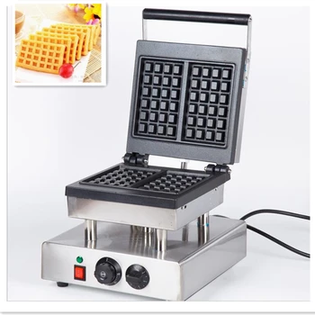 Белгийската машина за печене на вафли, търговски и домакински съдове вафельница, електрическа машина за печене на вафли с незалепващо покритие