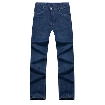 Бутик за мъжки дънки големи размери 38-48, модерен бизнес ежедневните свободни универсални мъжки панталони от деним Plus Fertilization Plus