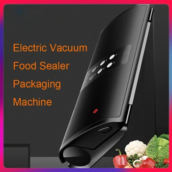 Вакуум мерки и теглилки Електрическа Пакетираща машина Домашни търговско устройство за запазване на свежестта на храните 100-240 28 см Дължина на запечатване