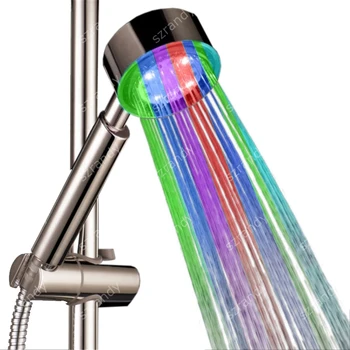 Гидроэнергетическая баня Многоцветен бързо светеща дюза за душата, без цвят кутии 8008-A17