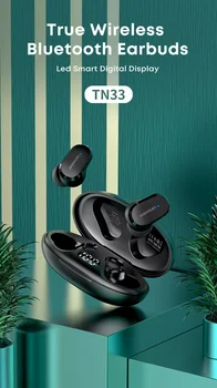 Горещи продажба TN33 БТ true wireless Music с цифров дисплей на мини-слушалки