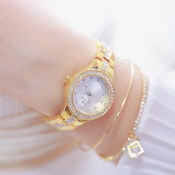 Дамски часовници на Бдс 2022 известна марка, елегантни дамски часовници, цвят сребрист, златист, с малък циферблат, дамски часовници с кристали Reloj Mujer