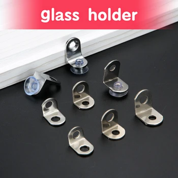 Държач за стъкло от неръждаема стомана и силикон, удебелена утяжеленная плоча, L-образен слой нещастници, Продажба на Едро От Производител
