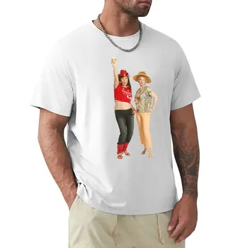 Кат и Ким: Тениска за напитки, эстетичная дрехи, однотонная тениска, блуза, мъжки реколта тениски