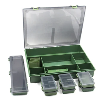 Комплект кутии за съхранение на риболовни примамки, калъфи за примамки, контейнери за риболовни принадлежности