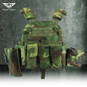 Лесен камуфляжный тактическа Жилетка, мултифункционален Защитна Жилетка, тренировъчен бронежилетки за военните специални части, CS Game COS