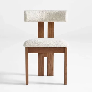 Луксозни дизайнерски трапезни столове, Удобни Уникални Ергономични Столове за Грим, Дървени Хол Очаквания, Мебели за интериора на Купето