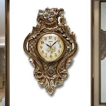 Луксозни Златни Старинни стенни часовници Декоративен Дизайн на Модерни Дигитални стенни часовници Необичайно монтиране на украса Relogio De Parede AB50WC
