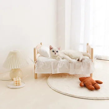 Малко легло за домашни любимци, котешки гнездо, кучешки развъдник Four Seasons, универсална мини-легло принцеса