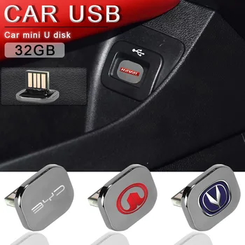 Мини USB Флаш Памет от 32 GB U-Диск за Toyota Camry, Corolla RAV4 Highlander Chr Yaris Hilux Sienna Автомобилни Аксесоари