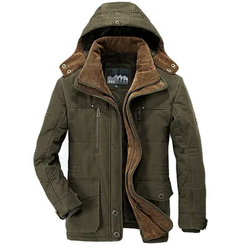 Мъжки дълги якета, зимни палто с качулка, ежедневни топли паркове 6XL добро качество, мъжки зимни палта с множество джобове, якета-cargo