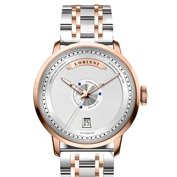 мъжки ръчен часовник,мъжки автоматичен часовник LOBINNI man луксозни механични ръчни часовници самостоятелно ликвидация на швейцарската марка reloj hombre