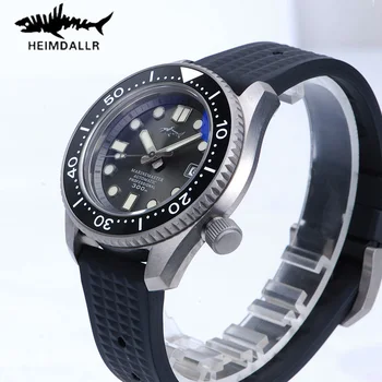 Мъжки титанови часовници Heimdallr, син сапфир люминесцентный 30ATM, Японски автоматични механични часовници NH35, реколта ръчен часовник MM300 Diver
