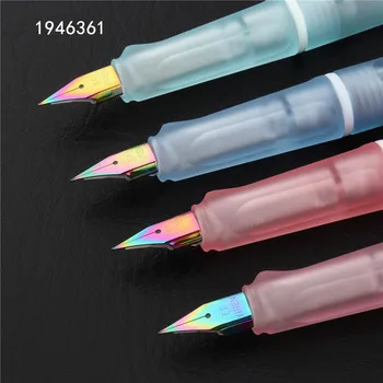 Нов списък на мода Високо качество 411 прозрачни цветове Офис писалка студентски, училищни канцеларски материали чернильная дръжка