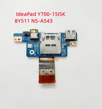 Оригиналът е за Lenovo IdeaPad Y700-15ISK Аудио Такса USB четец-четец с Кабел BY511 NS-A543 100% Тестван 100% Тест