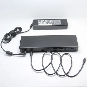 Подходящ за SD4750P Displaylink DL-6950 Sd4750p Usb-C и Usb 3.0 Двойна докинг станция 4k 85 W PD Източник на захранване Gigabit Lan