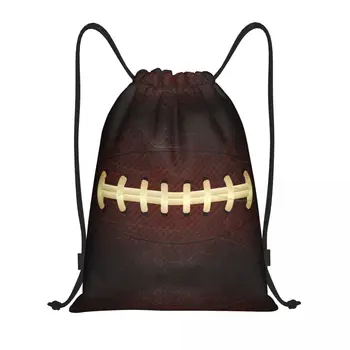 Реколта чанта за шиене на топка за ръгби, мъжки дамски преносима спортна чанта за фитнес, раници за съхранение пазаруване