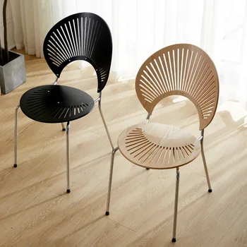 Скандинавските дизайнерски Дървени трапезни столове, Кухненски творчески скрин за спалня, Ергономични трапезни столове за риболов, диван, Мебели за всекидневна