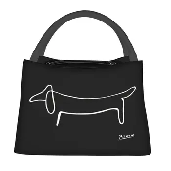 Термоизолированные чанти за обяд Пабло Пикасо, произведения на изкуството за кучета, Преносим чанта за обяд за пикник на открито, кутия за храна