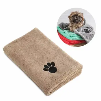 Уважаеми впитывающее кърпа за домашни любимци, вышитое кърпа за кучета и котки, кърпа за почистване на домашни любимци, домашен декор
