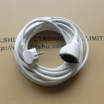 удължителен кабел 2-пинов щепсел на захранващия кабел кабел