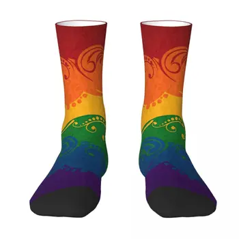 Фини Чорапи с Розови Флага, гей-гордост, ЛГБТ, Любов Чорапи, мъжки И Дамски Летни Чорапи, Полиестер