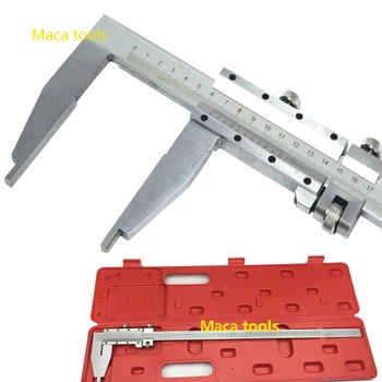 Штангенциркуль 0-500 мм, стоманена штангенциркуль с върха, дълга челюст, тежкотоварни штангенциркуль, измервателен инструмент